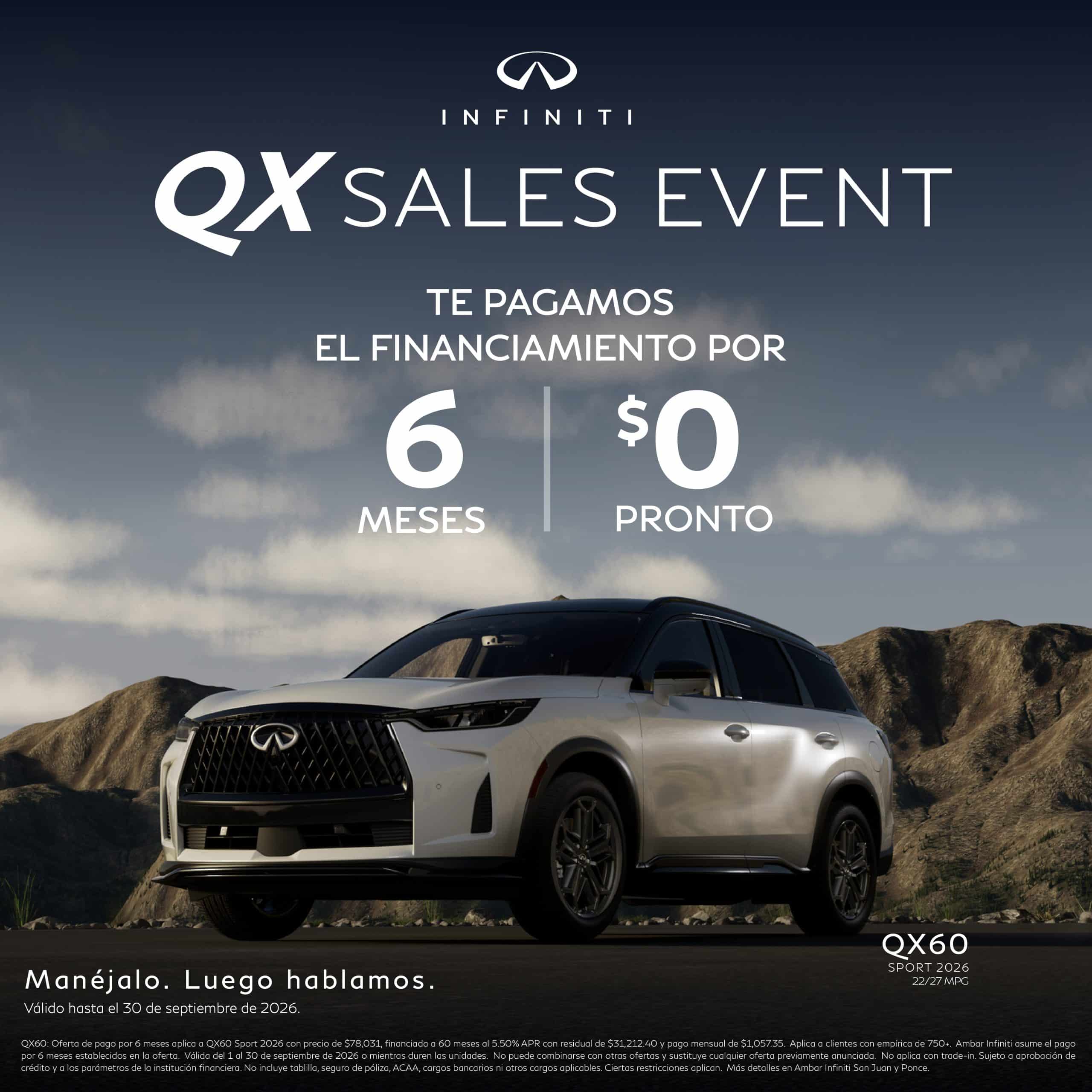 QX60 SALE EVENT INFINITI SOCIAL_QX60 - FB
